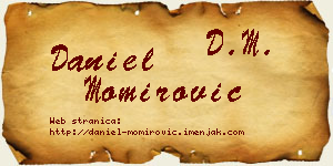 Daniel Momirović vizit kartica